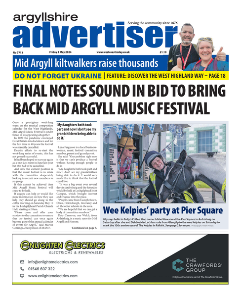 Argyllshire Advertiser 3rd May 2024