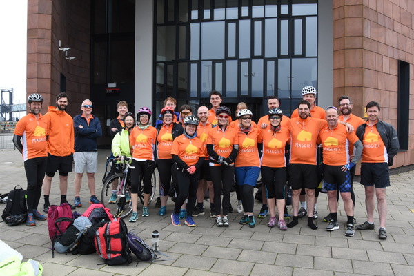 Cyclists go the extra mile to raise £20,000 for Maggie’s