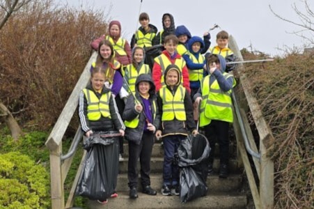 Lewis primary school pupils clean up in "litter league"