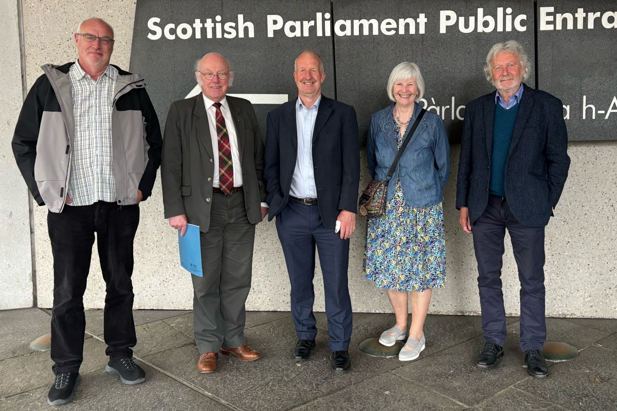 Belford Action Group members from left John Gillespie, John Hutchison, David Sedgwick, Patricia Jordan and Michael Foxley.