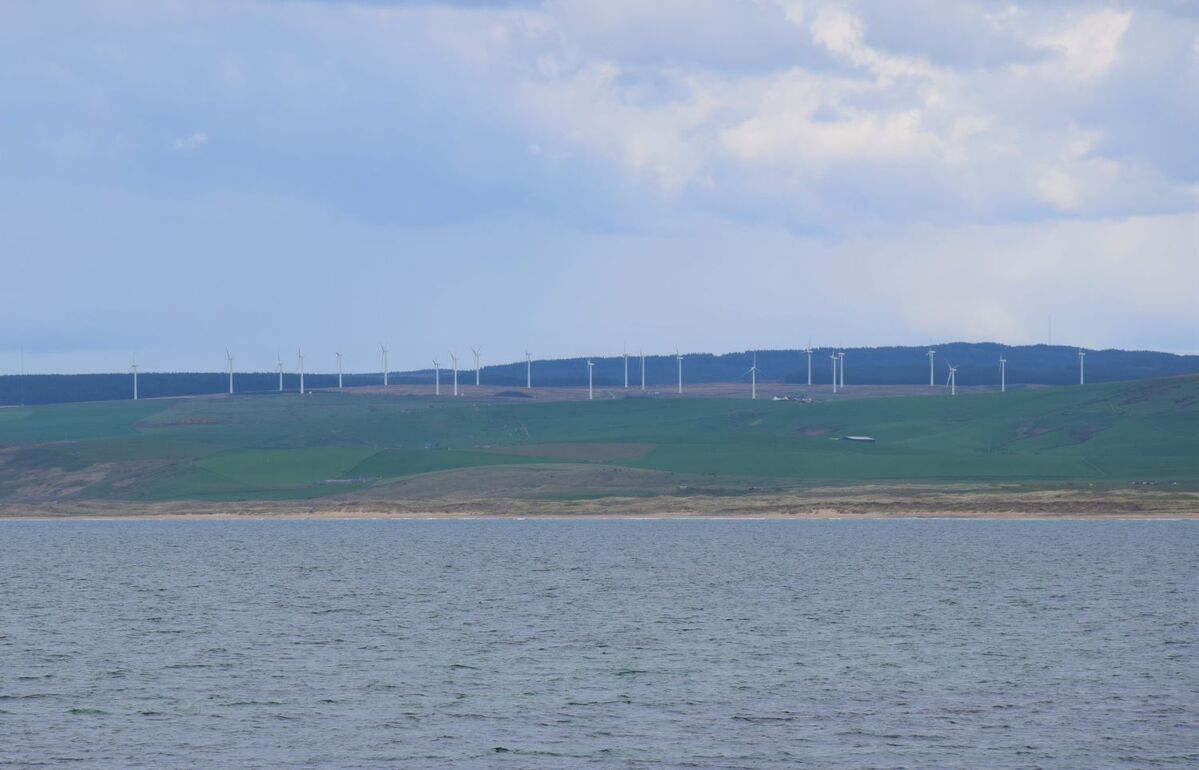 Wind turbines dominate the horizon above Kintyre's Westport beach. Has Kintyre reached saturation point?