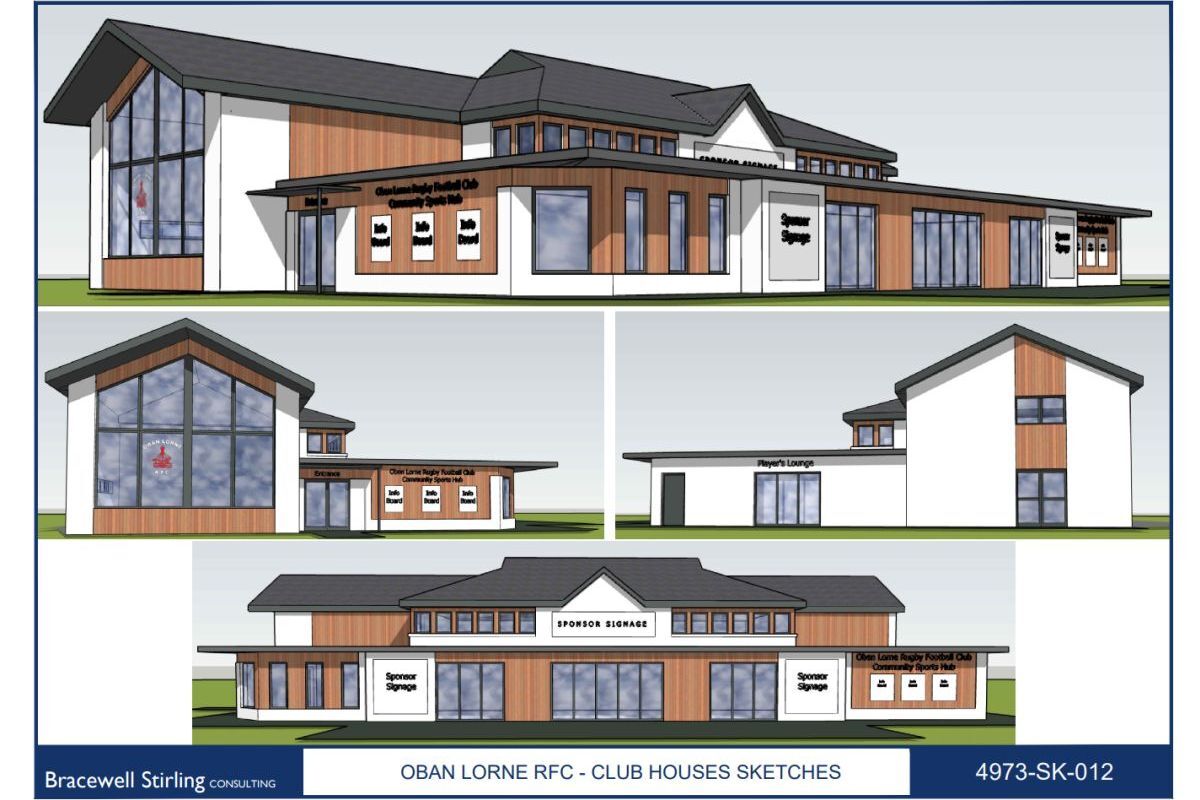 Oban Lorne Rugby Football Club reveals plan to redevelop clubhouse