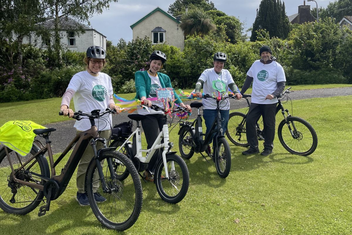 Juliette Walsh, Emma Tracey, Jeannie Harmer and Wally Wallace will be fundraising for a specially adapted bicycle for people who are less-abled. Photograph: Eco Savvy.