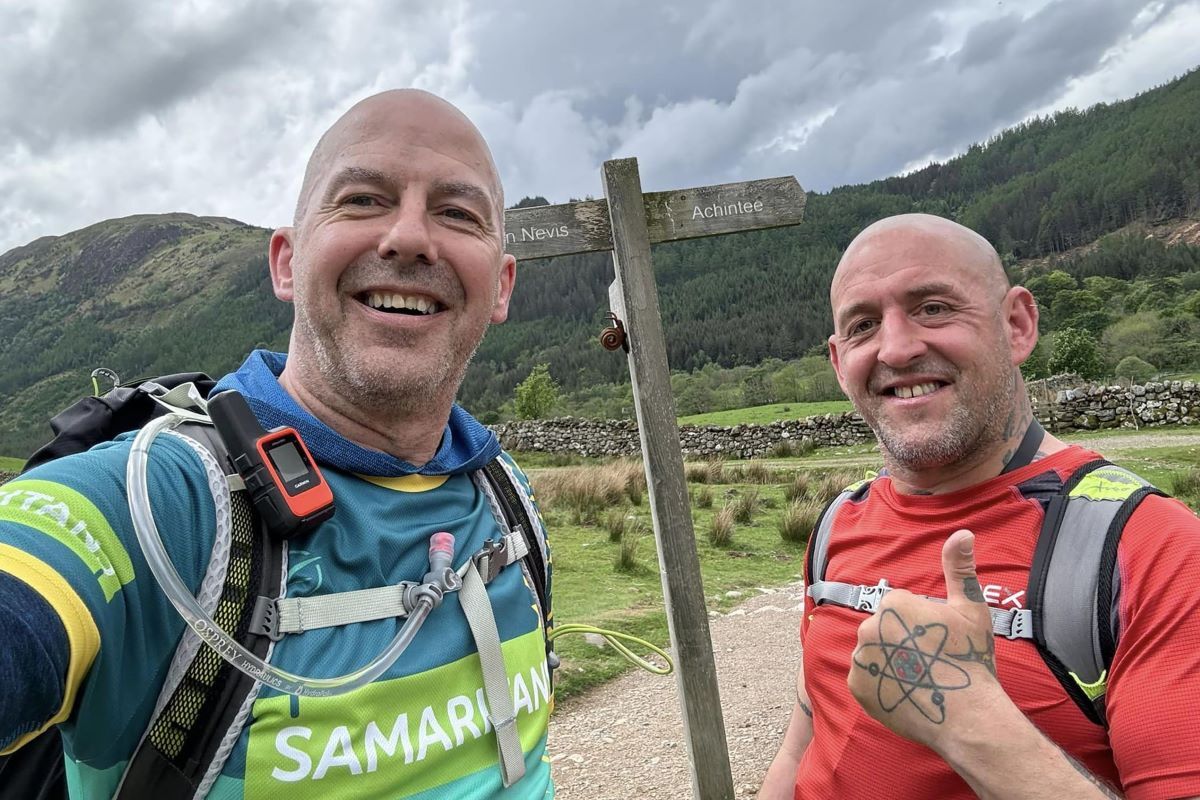 Kenny McLaughlin, left, and climbing companion Scott Pickles.