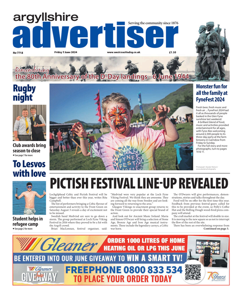 Argyllshire Advertiser 7 June 2024