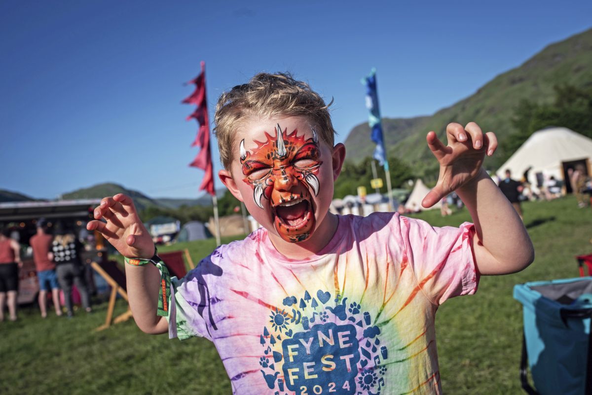 Monster fun for all the family at FyneFest. Photograph: Alasdair Watson