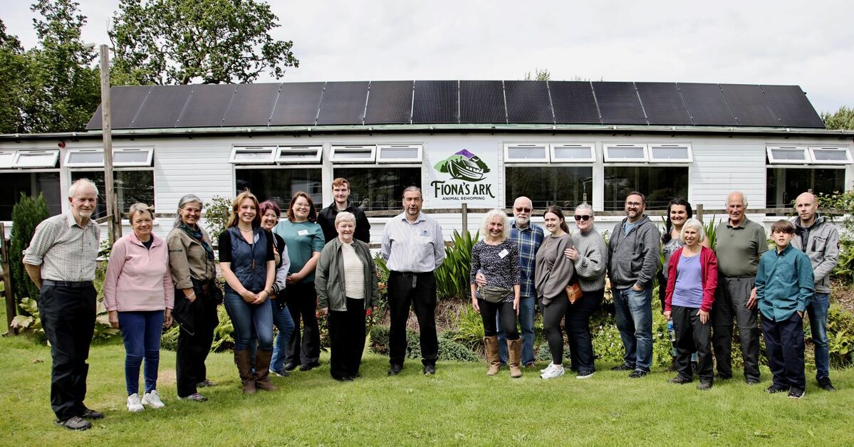 Members of the committee and volunteers pose for a photograph as they celebrate the first birthday of Fiona's Ark. Photograph: Kevin McGlynn.