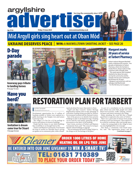 Argyllshire Advertiser 14th June 2024