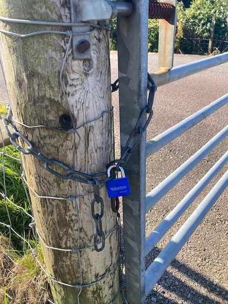 Safety fears over locked gate