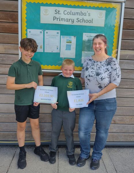 School's fundraising champs praised for raising four-figure sum