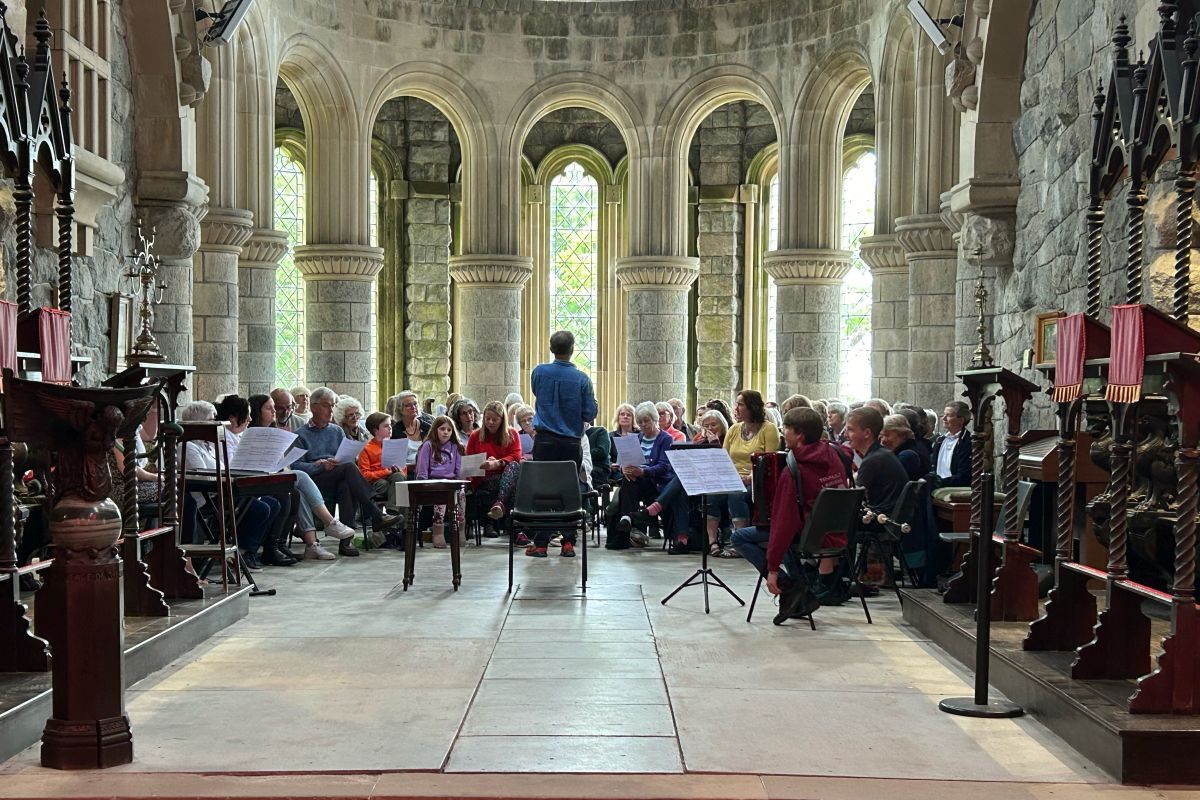 Community choir gathering at St Conan's Kirk. Community choir gathering at St Conan's Kirk.