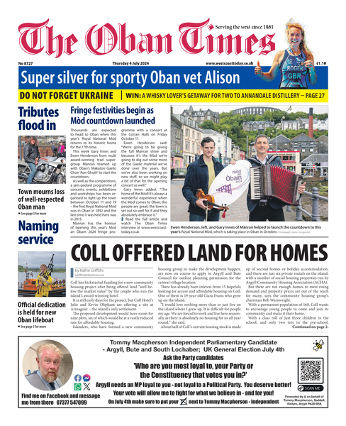 Oban Times 4th July, 2024