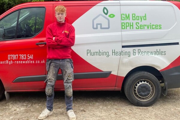 Tap award for Corpach plumbing apprentice Ben