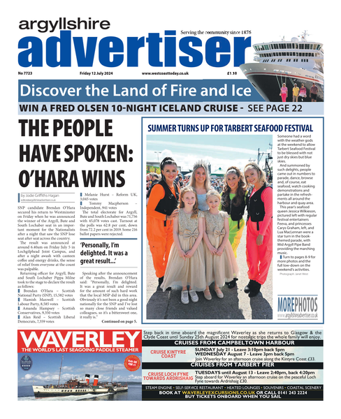 Argyllshire Advertiser 12th July 2024