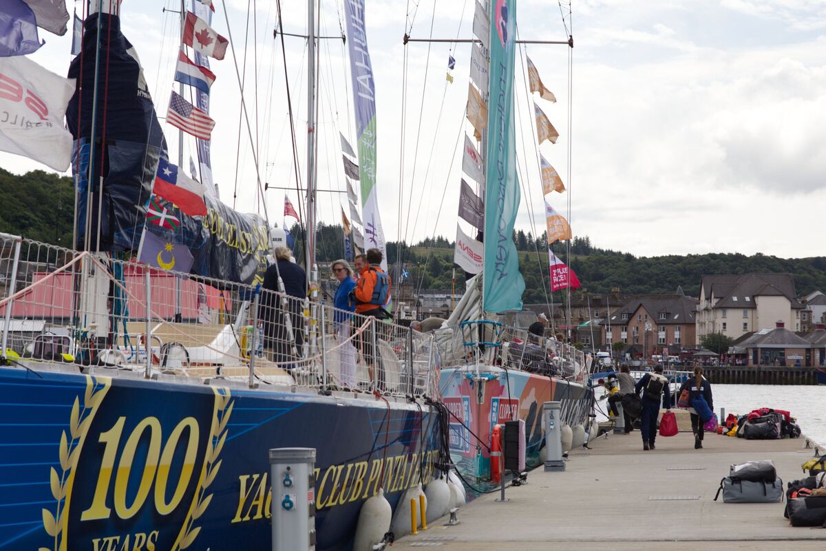 Video: Day two of Clipper race arrivals in Oban