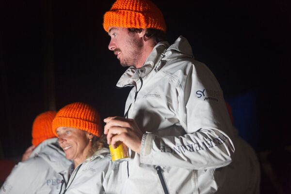 Skipper Ineke Van Der Weijden and Mate Joss Cresswell