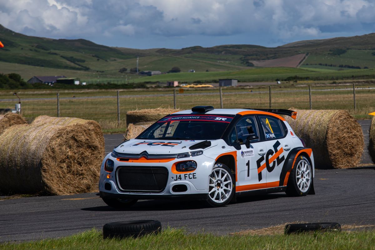 John Rintoul and Ross Hynd in their Citroen C3 Rally 2, this years overall winners. Photograph Gavin Brown.