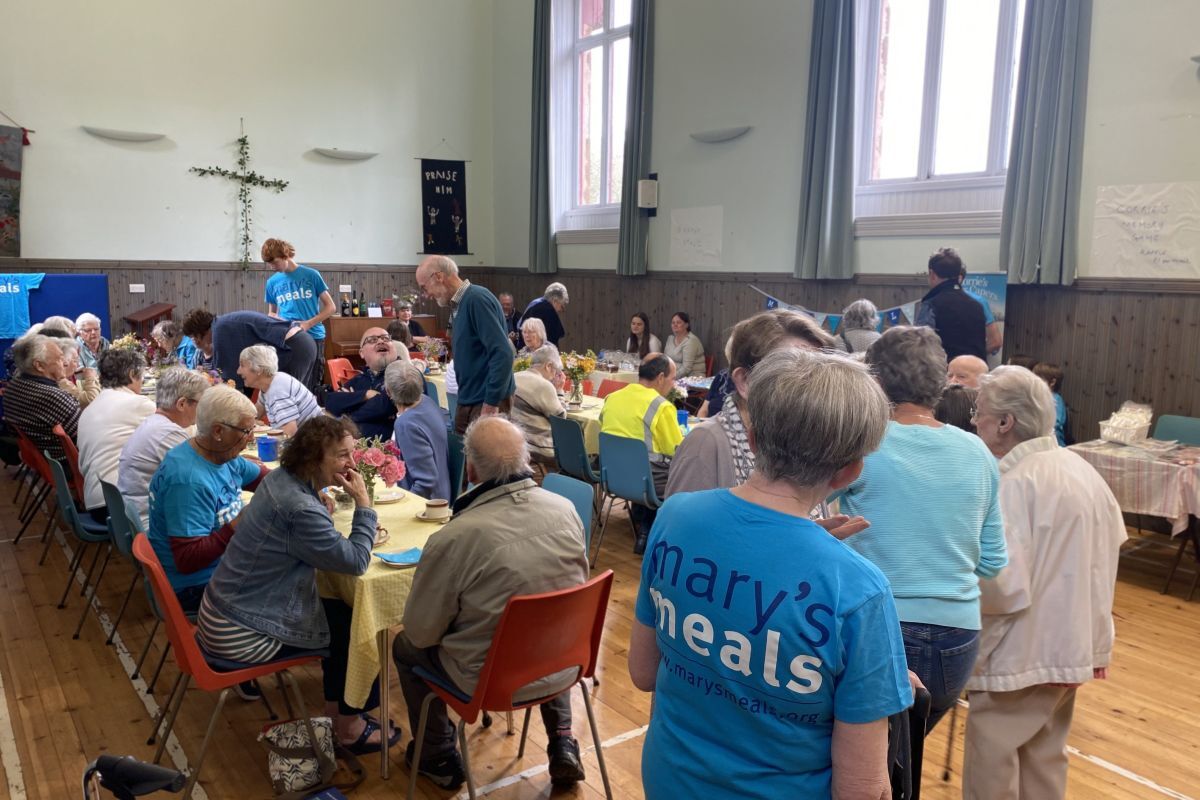 Supporters flocked to the coffee morning at Lamlash Church hall. Photograph: Alison Page.