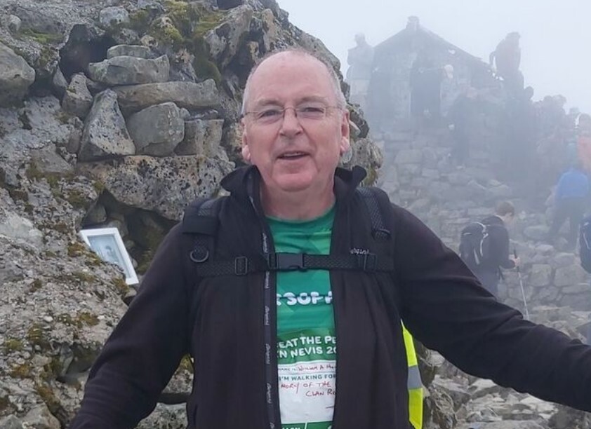 Charity champ at 'peak of his powers' as he scales Ben Nevis for Macmillan