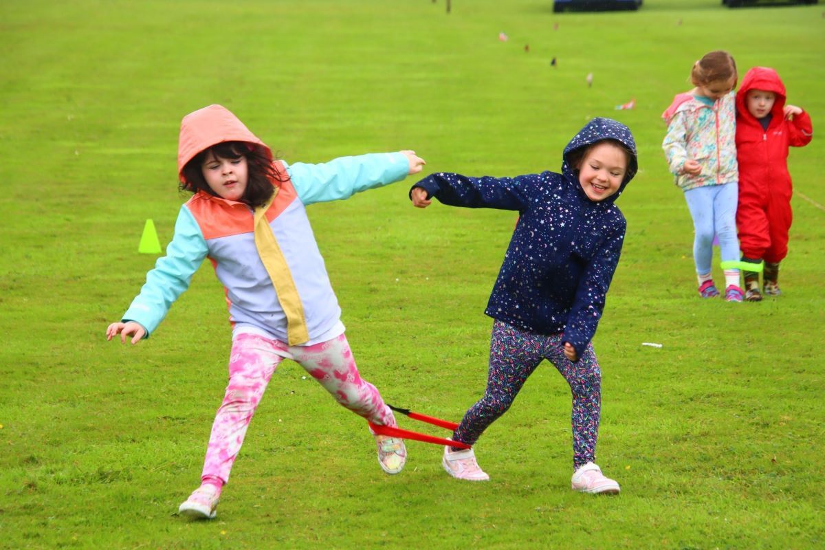 Three legged fun at Southend Highland Games. Photograph: Kenny Craig.