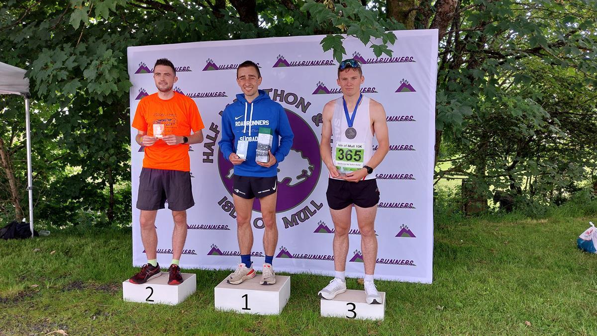 10k men's podium. Photograph: Alan Parker.