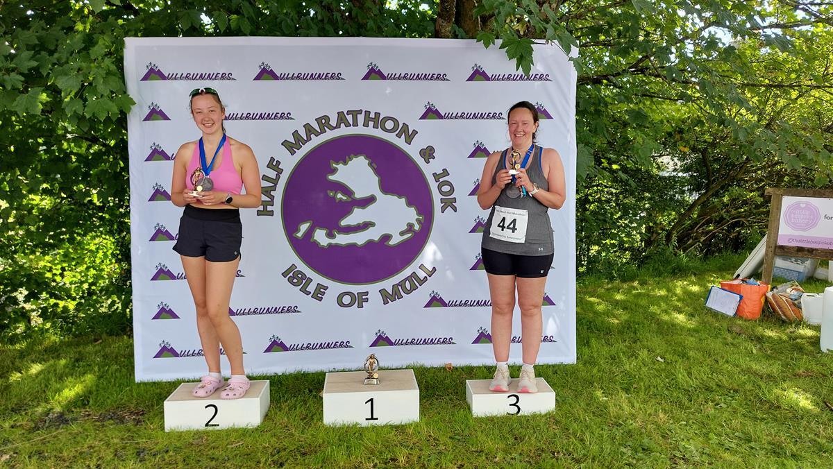 Half Marathon local women's podium. Photograph: Alan Parker.