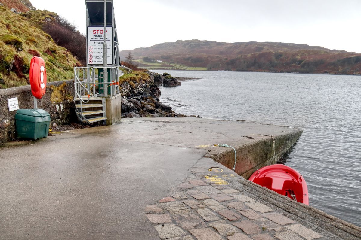 Gallanach slipway for the ferry.