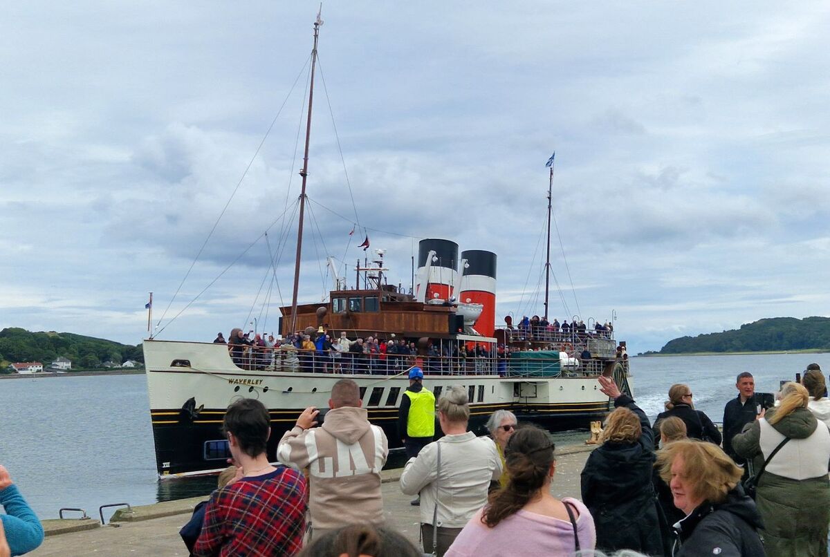 PS Waverley arriving in Campbeltown on July 21.