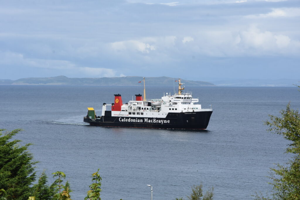 MV Hebridean Isles will be running a diversion service via Troon because of easterly winds.