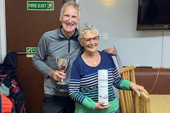 Club stalwart John MacNab is victorious at the James Mundell Memorial Open