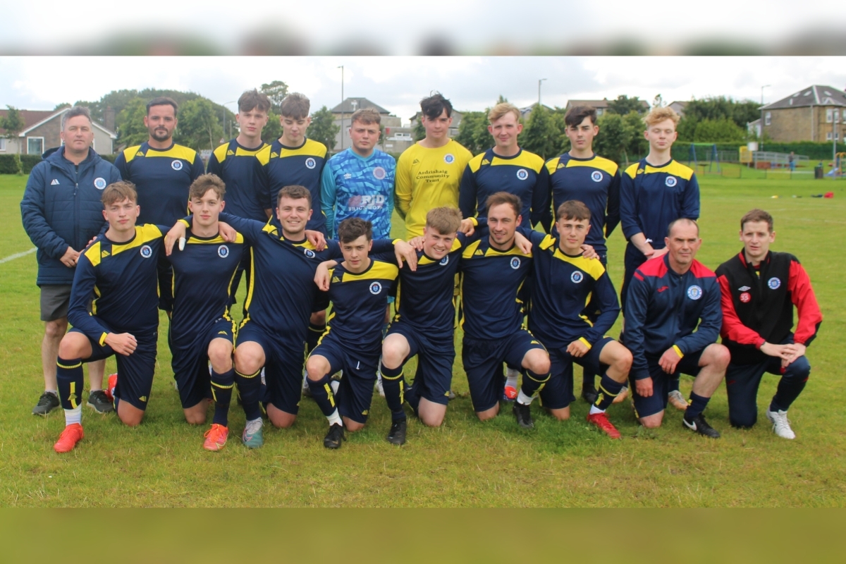 The young Lochgilphead Red Star team who are already showing their determination and skills. Photograph: Chris Sanderson