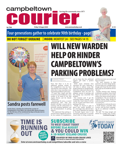 Campbeltown Courier 16 August 2024