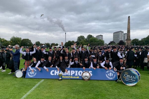 'This means everything to us' - Oban Pipe Band react to being crowned Grade 3A world champions