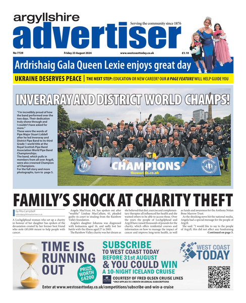 Argyllshire Advertiser 23 August 2024