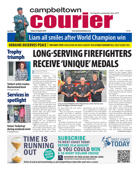 Campbeltown Courier 23 August 2024