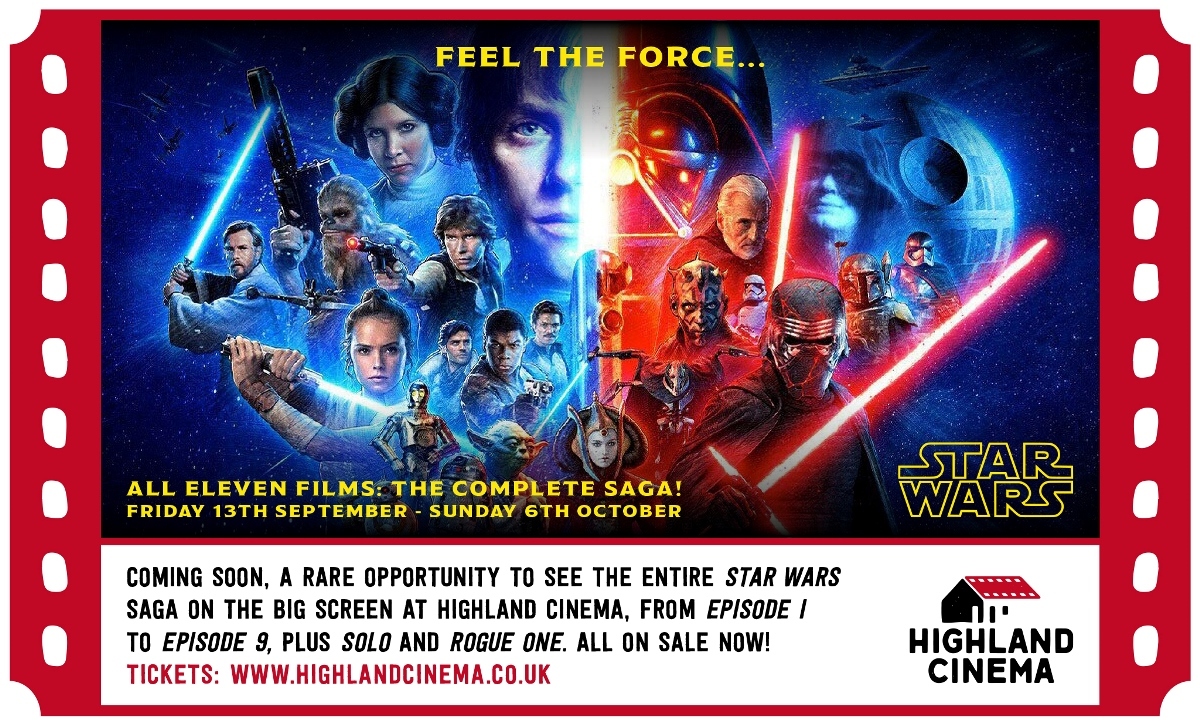 Win tickets to see ALL ELEVEN Star Wars movies at The Highland Cinema