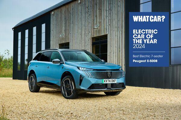 PEUGEOT E-5008 NAMED ‘BEST ELECTRIC 7-SEATER’ IN WHAT CAR? ELECTRIC CAR OF THE YEAR AWARDS 2024