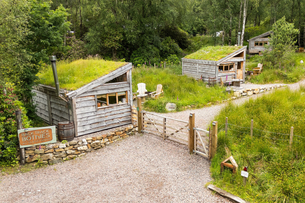 Back Track Bothies' eco-cabins.