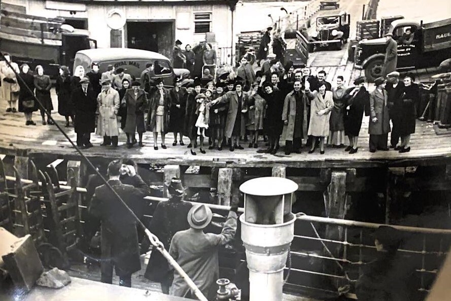 The popularity of Lamlash pier can be seen in this image taken from a visiting steamer. Photograph: Jim Henderson. 