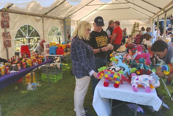 The tombola and craft stalls were busy.