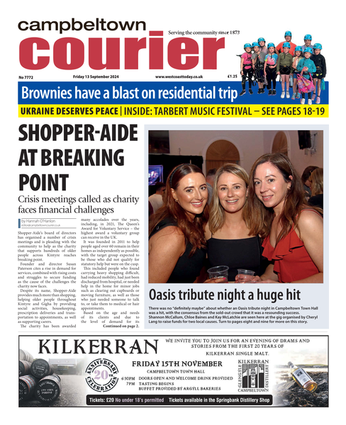 Campbeltown Courier 13 September 2024