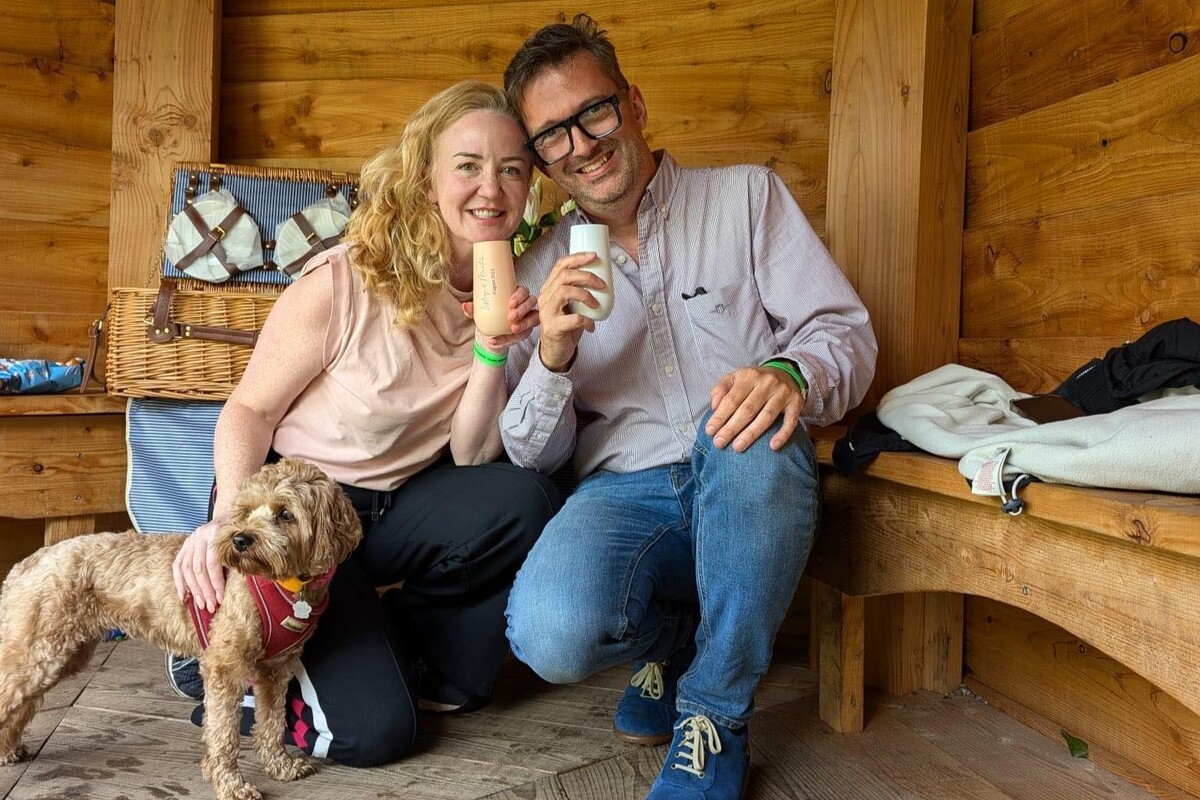 Soon-to-be Mr and Mrs Jordan, Martin Jordan and Lesley Murray celebrate their future nuptials after a thoughtful and well coordinated proposal. Photograph: supplied. 