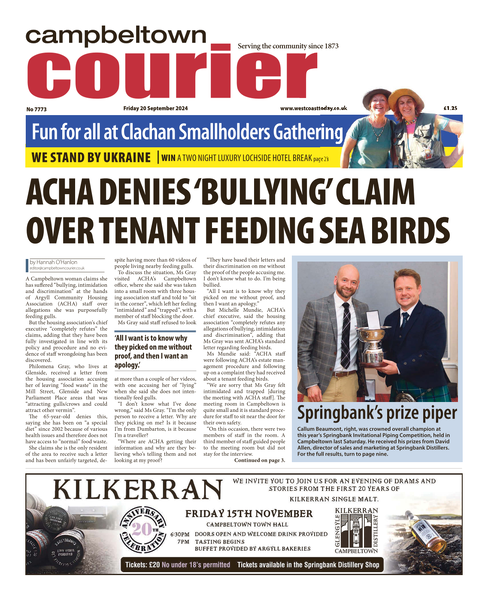 Campbeltown Courier 20th September 2024