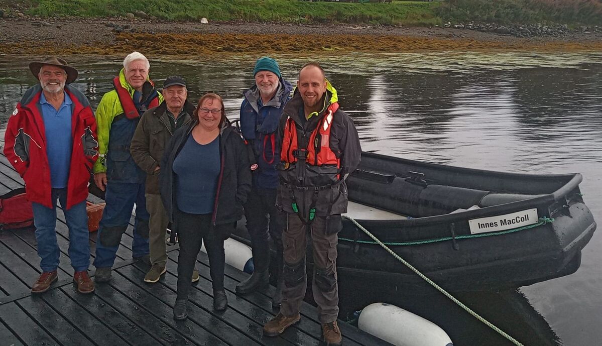 Handing over of the Innes MacColl conservation boat.