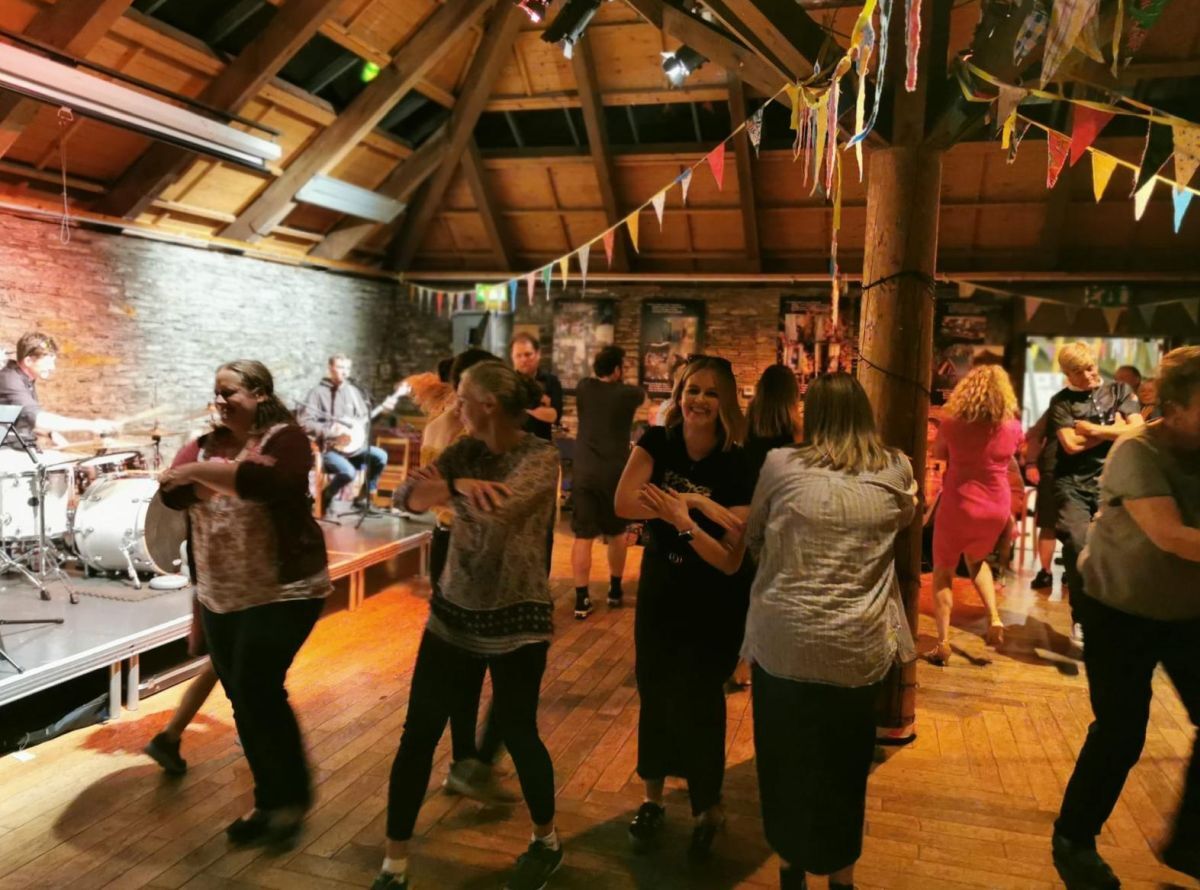 Dancers enjoy Easdale Community Hall's 21st anniversary celebrations. Photograph: Samantha Payn