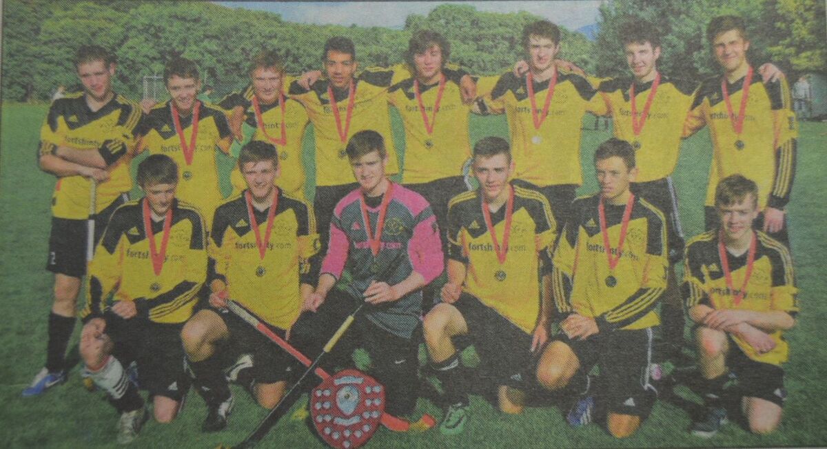 2014: Lochaber district under-17s who won the North District shinty title.