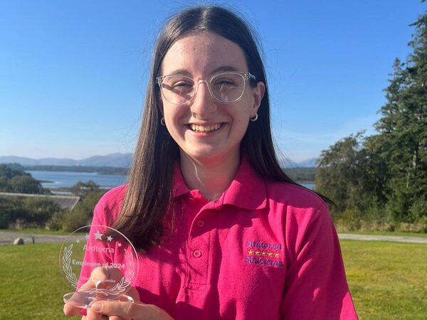 Oban teenager named employee of the year at luxury retreat