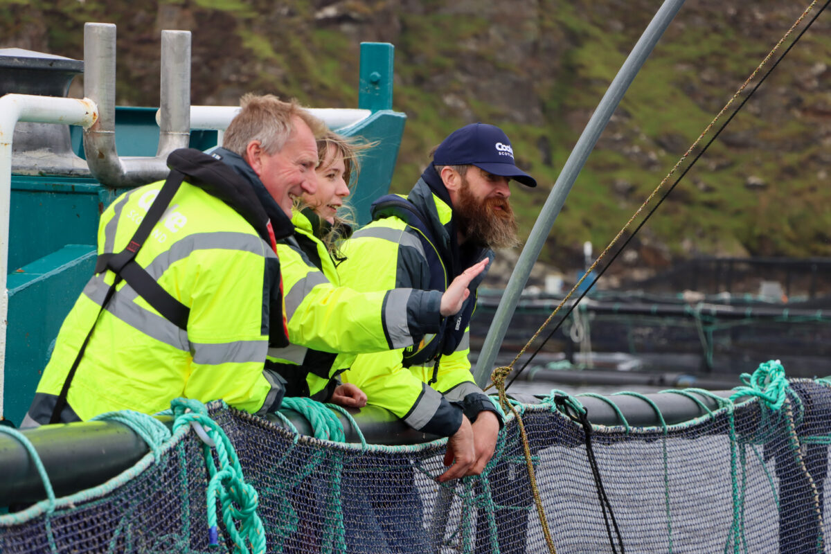 MSP visits Cooke site in Shetland