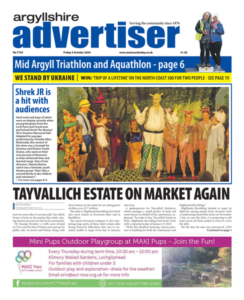 Argyllshire Advertiser 04 October 2024