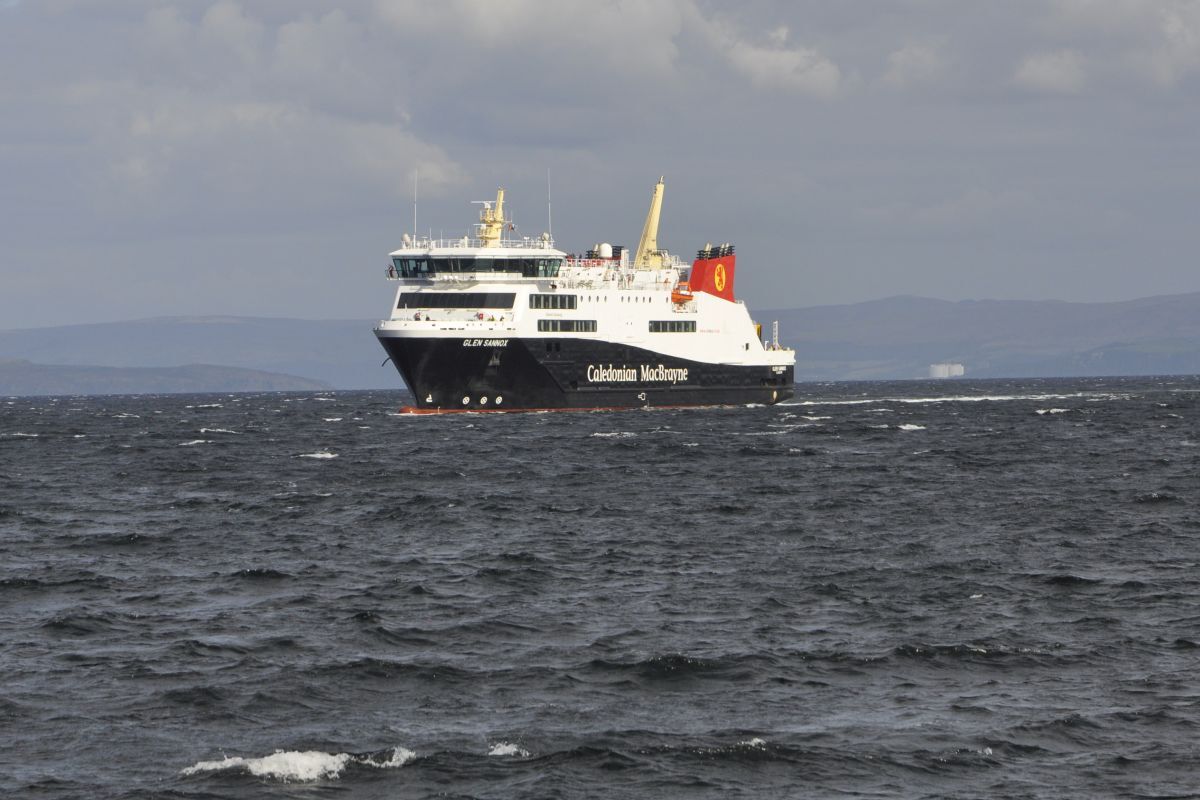 Glen Sannox in Arran waters.